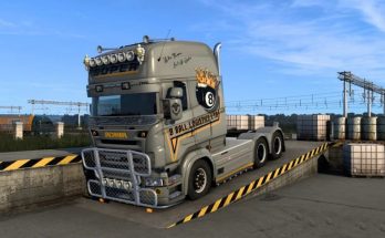 Scania RJL Topline 8 Ball Logistics Skin v1.0