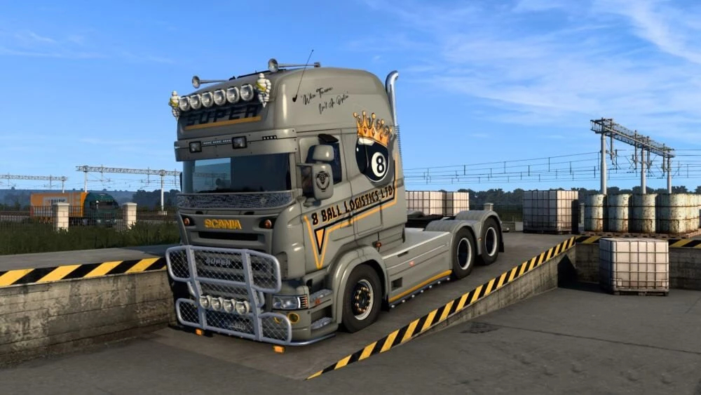 Scania RJL Topline 8 Ball Logistics Skin v1.0