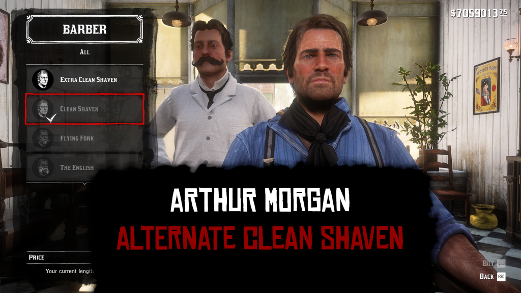 Arthur Morgan Alternate Clean Shaven