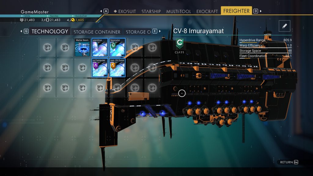 Max Upgrade Freighter Slot All Classes