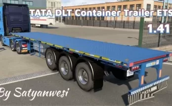 Indian TATA Container Carrier Trailer and cargo pack ETS2 1.41