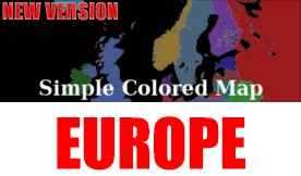 Simple Colored Map EUROPE 1.41