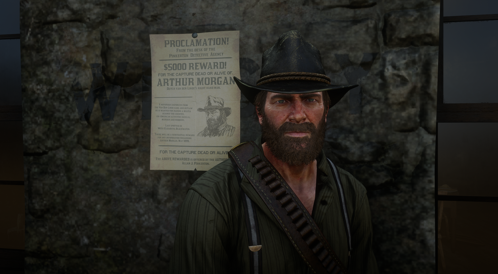 Arthur Morgan Bounty Poster 