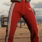 Red adidas pants