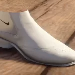 White Nike wingtip gaiters