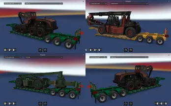 Heavy cargo Pack with trailers from ATS for the Russian Open Spaces Map v1.0