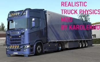 Realistic Truck Physics Mod for keyboard steering 1.41