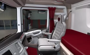 Scania R & S White - Red Interior 1.41.x