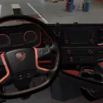 Scania S & R Black - Orange Interior 1.41.x