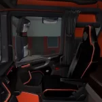 Scania S & R Black - Orange Interior 1.41.x