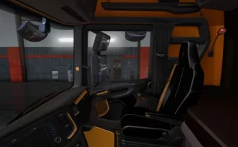 Scania S & R Black - Yellow Interior 1.41.x