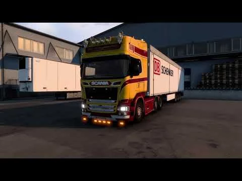 Scania V8 Open pipe with FKM Garage exhaust system v1.0
