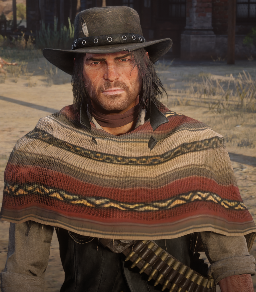RDR1 Short Mexican Poncho for Javier - Allmods.net