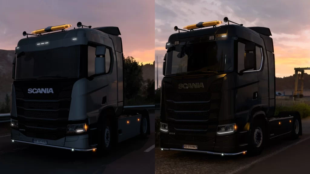 Front position lights: Scania 2016 1.42