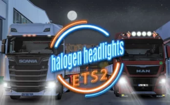 Halogen Headlights Mod 1.41 - 1.42