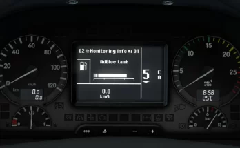 Mercedes-Benz Actros 2009 Realistic Dashboard Computer 1.42