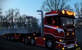 Scania Next Gen (R&S) Stainless Steel Straight Exhaust Pipe v1.0