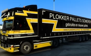 Scania RJL Plokker Pallets skin v1.0