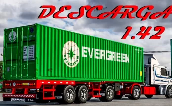 Evergreen Container Trailer Mod - ETS2 1.43