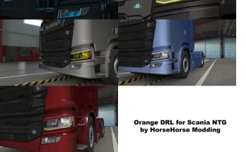 Orange DRL Scania Next Generation 1.42.x