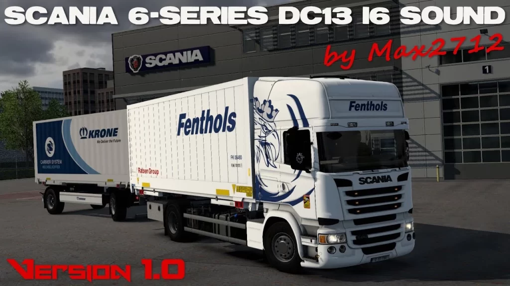 SCANIA 6-series DC13 I6 sound mod by Max2712 V1 1.42