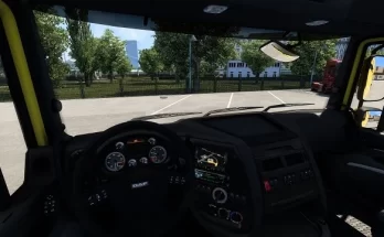 DAF XF 105 Dark interior v1.1