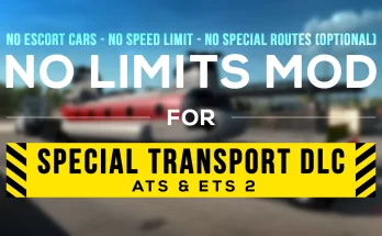 No Limits Mod v1.3 for Special Transport DLC 1.43