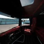 Scania RJL Highline Interior Danish Red Plusch v1.0