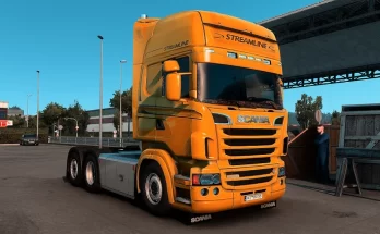 Scania RJL Topline Yellow Plusch Danish 1.43