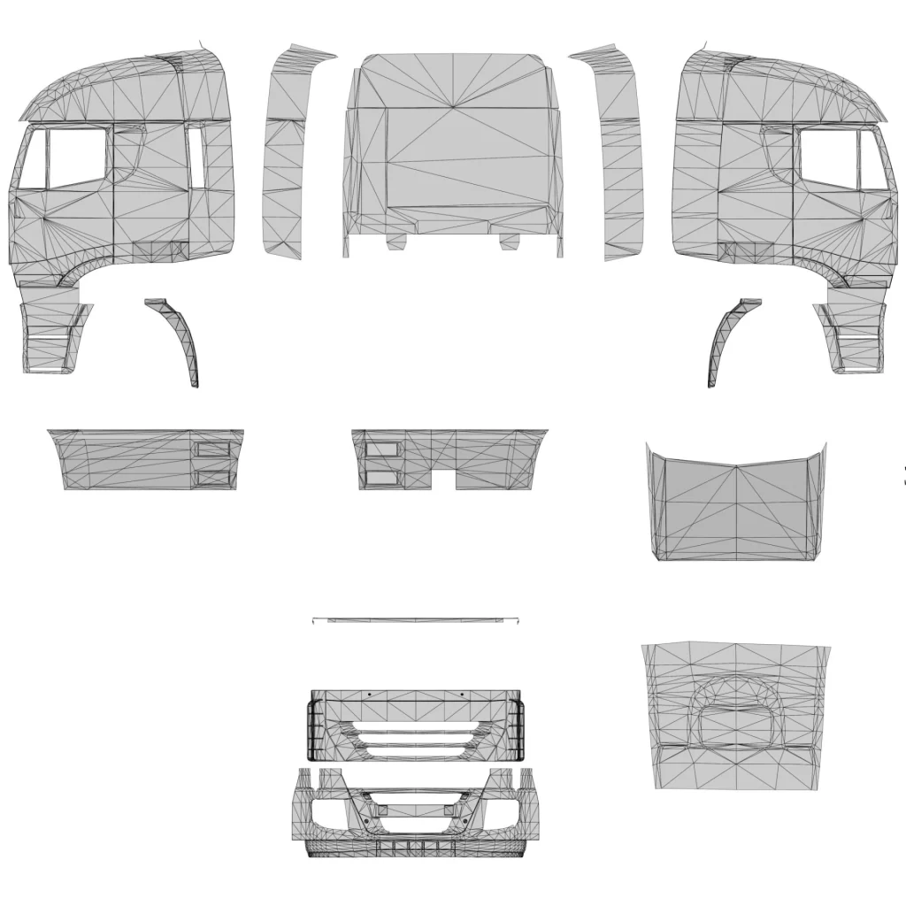Template for truck and trailers by Schumi v1.0