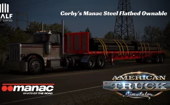 MANAC STEEL FLATBED TRAILER V1.4 BY CORBY 1.43.X
