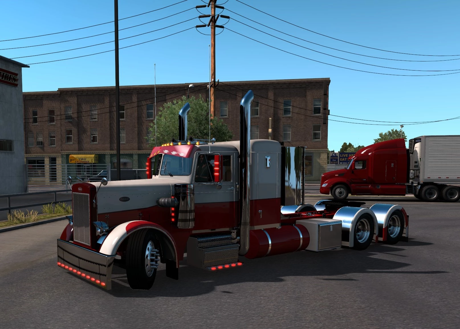 Моды игра американ трак. Peterbilt 351 ATS. Петербилт 281 АТС. Тягач Петербилт 281-351. Мод Peterbilt 281-351 Custom ATS.