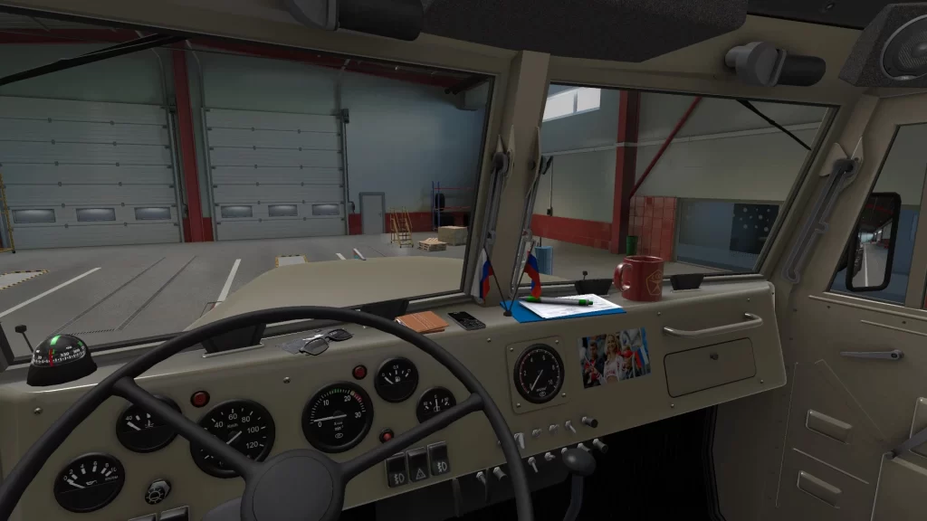 Interior dashboard toys in KrAZ 100% FIX 1.43