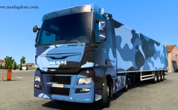 Blue Camouflage ETS2 Combo Skin Pack 1.43
