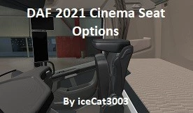 DAF 2021 Cinema Seat Options v1.0 1.43