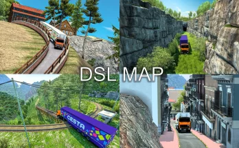 DSL Map Mod by Black Dragon [Extreme Roads] - ETS2 1.43