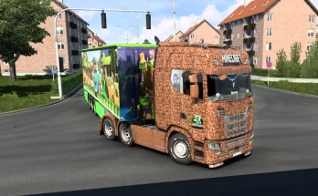 Minecraft Scania S & Trailer Skin 1.43