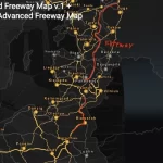 Poland Freeway Map + Advanced Freeway Baltic Area Map v1.0