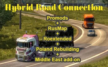 Promods / RusMap /Poland Rebuilding / Roextended Road connections 1.43