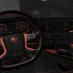 Scania S & R Black - Orange Interior 1.43