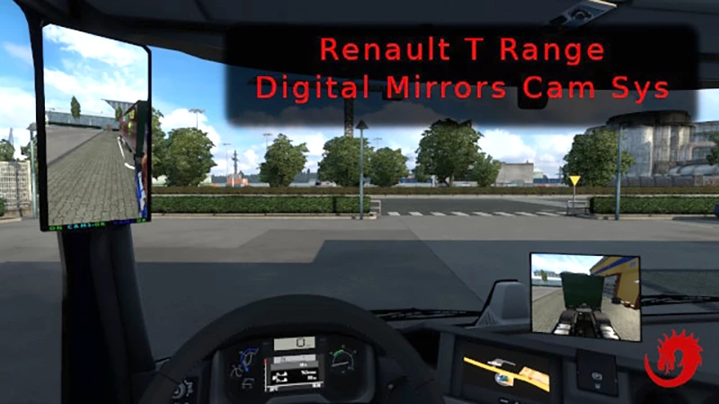 Digital Mirrors Cam for Renault T Range 1.43