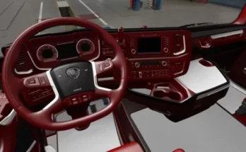 Scania S & R Bordeaux - White Interior 1.43