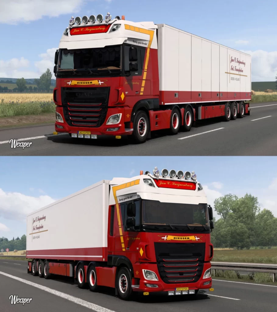 DAF XF Euro 6 Jan C. Swijnenburg Skin Pack 1.43