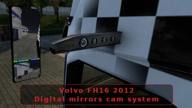 Digital Mirrors Cam System for Volvo FH16 2012 v1.5