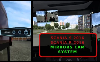 Digital Mirrors Camera System for Scania 2016 1.43
