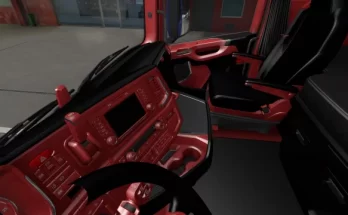 Scania Interior RedBlack v1.0
