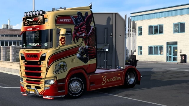 Scania S NG Angry Griffin Skin v1.0