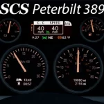 SCS PETERBILT 389 CUSTOM DASHBOARD 1.43
