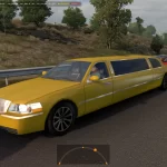 Lincoln Limousine in Traffic v2.0