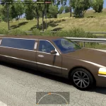 Lincoln Limousine in Traffic v2.0